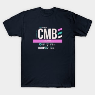 Colombo (CMB) Airport Code Baggage Tag T-Shirt